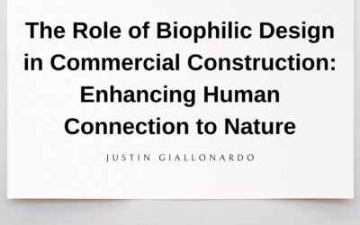 The Role of Biophilic Design in Commercial Construction: Enhancing Human Connection to Nature