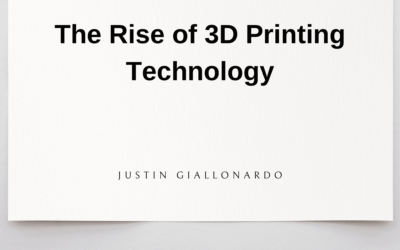 The Rise of 3D Printing Technology